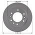 106948GF by NEOTEK - Disc Brake Rotor - Hat Style, For Hydraulic Brakes, 11.89 in. Outside Diameter, Solid
