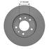 Neotek 106949GF Disc Brake Rotor Disc Brake Rotor - Hat Style, For Hydraulic Brakes, 10.87 in. Outside Diameter, Vented