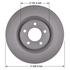 1071026GF by NEOTEK - Disc Brake Rotor - Hat Style, For Hydraulic Brakes, 12.6 in. Outside Diameter, Vented