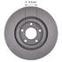 1071026GF by NEOTEK - Disc Brake Rotor - Hat Style, For Hydraulic Brakes, 12.6 in. Outside Diameter, Vented