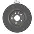 107261GF by NEOTEK - Disc Brake Rotor - Hat Style, For Hydraulic Brakes, 11.26 in. Outside Diameter, Solid