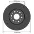 1072135GF by NEOTEK - Disc Brake Rotor - Hat Style, For Hydraulic Brakes, 12.64 in. Outside Diameter, Vented