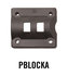 PBLOCKA by MINIMIZER - Back Block for Plastic Tapered w/Hardware