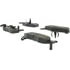 300.10870 by CENTRIC - Centric Premium Semi-Metallic Brake Pads with Shims and Hardware