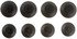 02411 by DORMAN - Universal Black Plastic Plug Button Assortment, 1/2, 3/8 In
