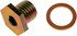 090-165 by DORMAN - Oil Drain Plug Standard M12-1.50, Head Size 17Mm W/6Mm Countersunk Hex