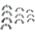 Dorman 13551 Air Cleaner Fastener Wing Nut Assortment-Various Thread Sizes- Grade 2- Plated