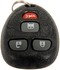 13721 by DORMAN - Keyless Entry Remote 4 Button