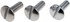 13840 by DORMAN - Wheel Cap Screws - 1/4-20 X 3/4 In.