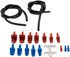 13911 by DORMAN - Master Cylinder Bleeder Kit - 22 In. Hose, Clip, And Sae And Metric Fittings