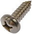 395-061 by DORMAN - Self Tapping-Stainless Steel-Pan Phillips Head Screw-No. 14 x 3/4 In.