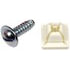 Dorman 395-010 License Plate Retainer License Plate Fasteners- 1/4 x 3/4 In.