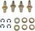 38437 by DORMAN - Door Hinge Pin And Bushing Kit - 4 Pins, 4 Bushings, 2 Washers, And 4 Clips