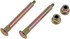 38447 by DORMAN - Door Hinge Pin And Bushing Kit - 2 Pins And 2 Nuts