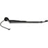 42550 by DORMAN - Windshield Wiper Arm - Rear, 15.4 in., Black, Rubber, Hook End, Spine/Flange Nut