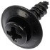 45586 by DORMAN - Trim Screw - Black Sems Head - 8-18 X 5/8 In.