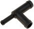 47156 by DORMAN - Heater Hose Connectors - 3/8 In. X 5/8 In. X 5/8 In. Tee - Plastic