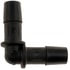 Dorman 47060 HVAC Heater Hose Connector Heater Hose Connectors - 3/8 In. X 3/8 In. Elbow - Plastic