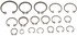 49899 by DORMAN - External Retaining Ring Assortment - 1/4 In.-1 In. (6.3mm-25.4mm)