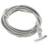 Dorman 55201 Multi-Purpose Control Cable Control Cables With 1-3/4 In. Chrome Knob, 15 Ft. Length