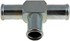 56387 by DORMAN - 5/8 X 5/8 X 5/8 In. Metal Universal Heater Hose Tee