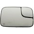 Dorman 56273 Door Mirror Glass Heated Plastic Backed Mirror Right