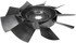 621-3400 by DORMAN - Clutch Fan Blade - Plastic