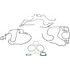 Dorman 635-5003 Engine Timing Cover Gasket Set Timing Cover Gasket Kit