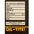 65288 by DORMAN - Oil Change Sticker - Door