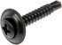 700-153 by DORMAN - Trim Screw - Black Countersunk - No. 8 x 1 In.