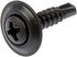 700-152 by DORMAN - Trim Screw - Black Countersunk - No. 8 x 3/4 In.