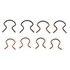 Dorman 76980 Window Handle Retaining Clip Window Handle Retainer Clip Assortment