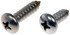 784-105D by DORMAN - Self Tapping Screws - Stainless Steel - Pan Head - No.6 X 1/2 In., 3/4 In.