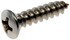 784-115D by DORMAN - Self Tapping Screws - Stainless Steel - Oval Head - No.8 X 1/2 In., 3/4 In.