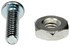784-700D by DORMAN - Machine Screw-Round Head Slotted- 6-32 x 1/2 In. With Hex Nut