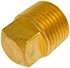 785-073D by DORMAN - Brass Pipe Plug - Square Head - 1/2 In. MNPT