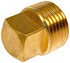 785-072D by DORMAN - Brass Pipe Plug - Square Head - 3/8 In. MNPT