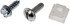 785-102D by DORMAN - License Plate Fasteners - 1/4 In. X 3/4 In.