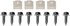785-101 by DORMAN - License Plate Fasteners Kit-No. 14 x 3/4 In.