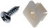 785-112D by DORMAN - License Plate Fasteners - No.8 X 1/2 In.
