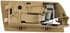 81766 by DORMAN - Interior Door Handle - Rear Left - Camel(Beige)+Chrome