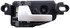 81686 by DORMAN - Interior Door Handle - Rear Left - Silver Lever (Painted)
