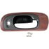 82095 by DORMAN - Interior Door Handle Chrome Lever, Woodgrain Housing