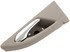 82533 by DORMAN - Interior Door Handle Gray/Chrome