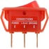 84834 by DORMAN - Electrical Switches - Rocker Full Glow - Rectangular Style - Red Body/Red Glow