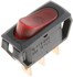 84830 by DORMAN - Black Body/Red Rectangle Rocker Switch