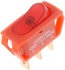 84834 by DORMAN - Electrical Switches - Rocker Full Glow - Rectangular Style - Red Body/Red Glow