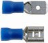 85449 by DORMAN - 16-14 Gauge Male/Female Set Bullet Terminal, .250 In., Blue