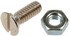 854-010 by DORMAN - Hex Nut-Machine Screw-Grade 2-Thread Size 1/4-20, Height 7/16 In.