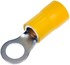 86461 by DORMAN - 4 Gauge Ring Terminal 3/8 Yellow